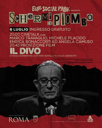 Schermi di piombo ospita il film il divo. sul palco il talk con michele placido, enrica bonaccorti, marco travaglio, angela camuso.